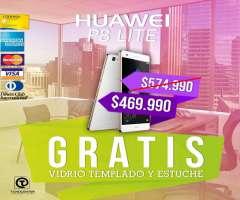 Huawei P8 lite 4g GRATIS Estuche y Vidrio templado,Nuevo,Sellados,Libre,Garantía,Factura,Gr