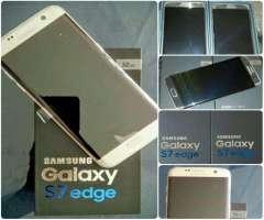 Samsung Galaxy S7 Edge americanos nuevos dorado y negro factura