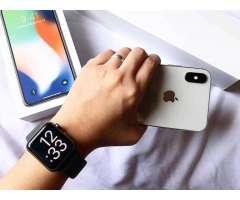iPhone X con Relog Nike&#x2b; Apple Watch