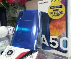Samsung A50 Azul  Sd Card Gratis