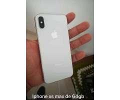 iPhone Xs Max 64Gb Silver Y Black Usados