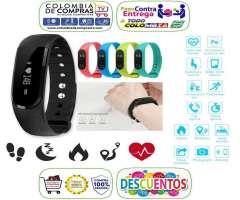 Brazalete Pulsera Reloj Inteligente Bluetooth, Monitor Cardiaco, Smart Watch, Colors, Nuevas, G...